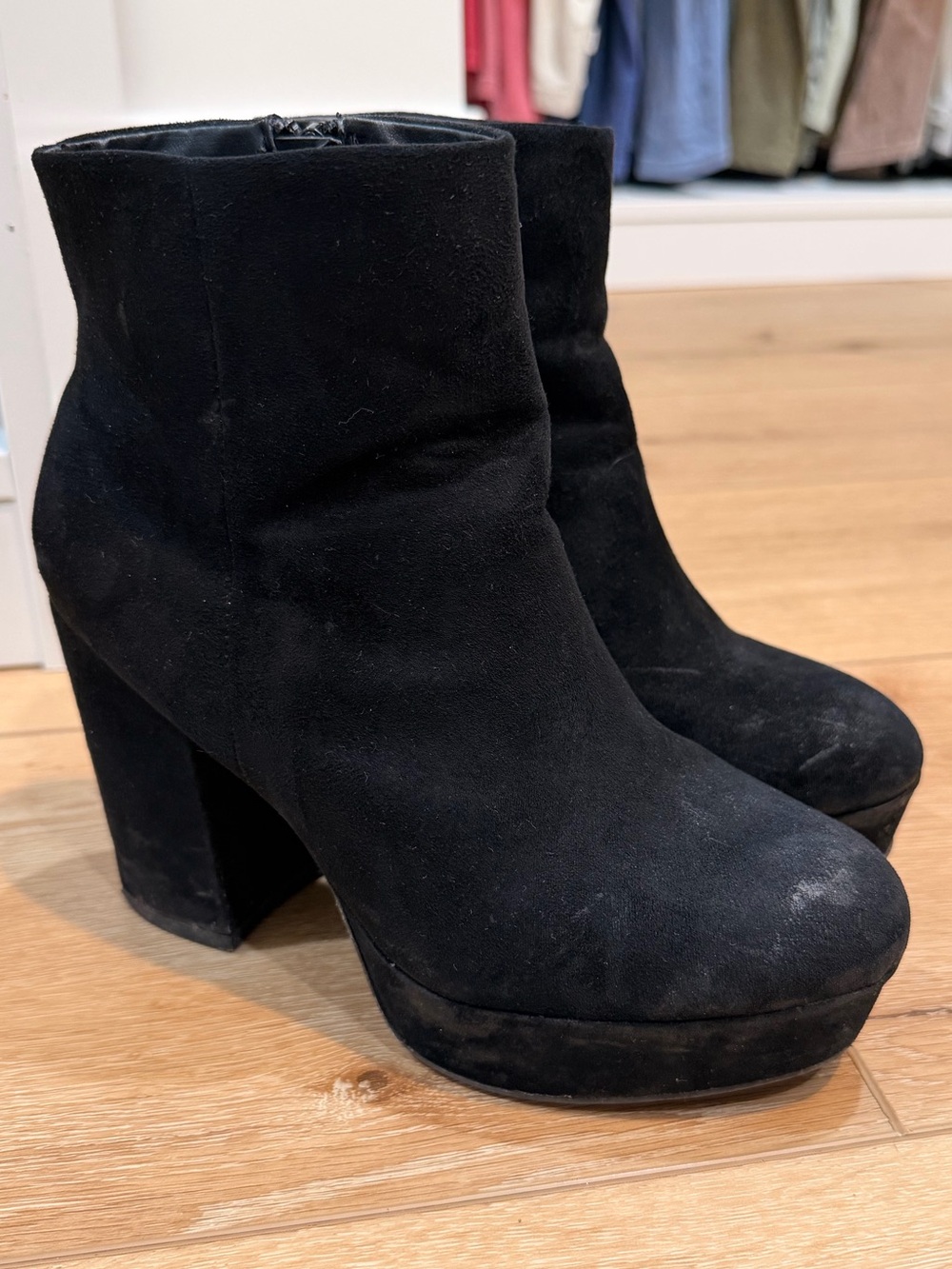 Black Platform Ankle Boots